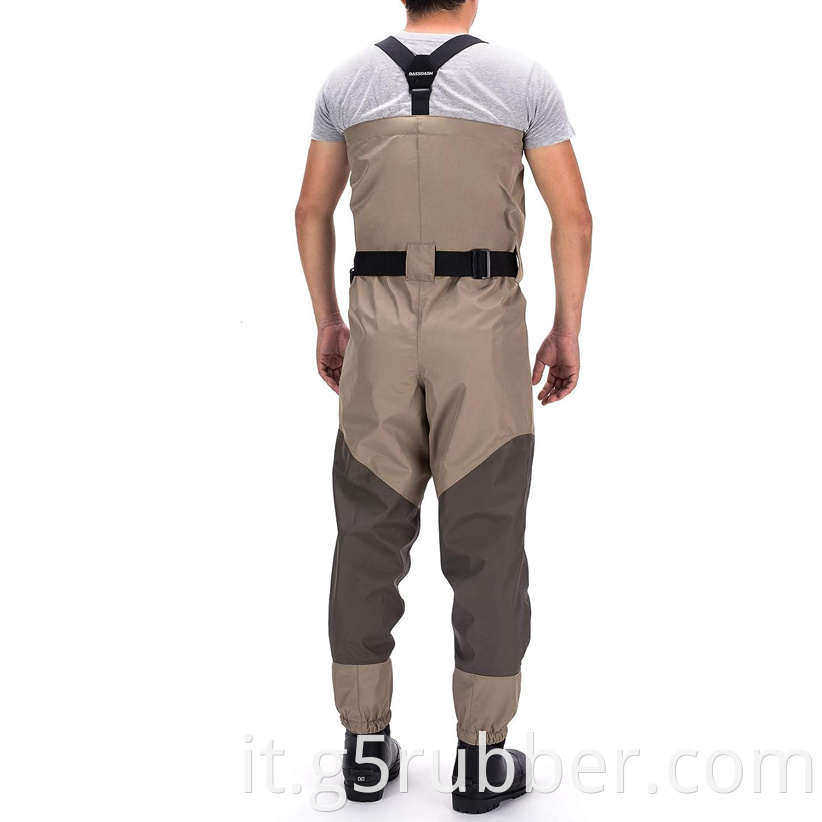 Mens Breathable Lightweight Chest And Waist Convertible Waders Jpg